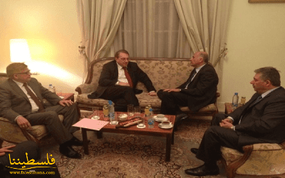اللواء الرجوب يعقد محادثات مع نائب وزير الخارجية الروسي في بيروت