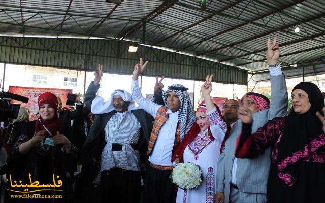 في يوم الأرض.. جلال يزف عروسه بعرس فلسطيني تراثي