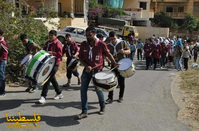 مسيرة كشفية وافتتاح معرض القوى الفلسطينية في اقليم الخروب