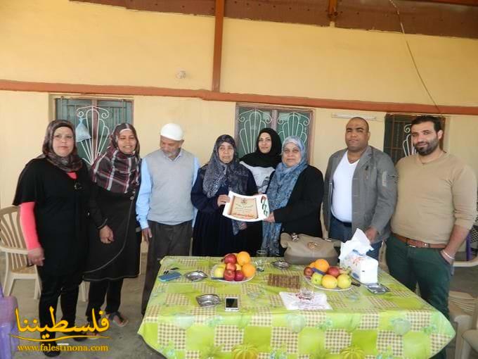 مكتب المؤسسات الحركية في صور يكرّم أربع مناضلات فلسطينيات