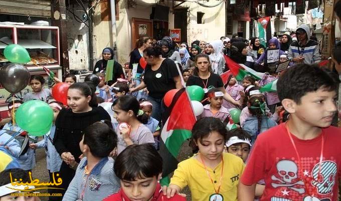 تجمّع المؤسسات والجمعيات الفلسطينية يحيون ذكرى النكبة في مخيم شاتيلا