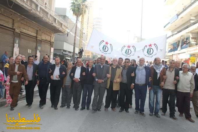"فتح" تشارك في مسيرة في صيدا بالذكرى الـ41 لاستشهاد معروف سعد