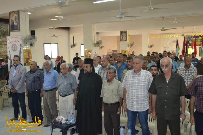 مهرجان وفاء للشهداء بمناسبة الذكرى السادسة عشرة لإستشهاد القائد الوطني والقومي ابو علي مصطفى