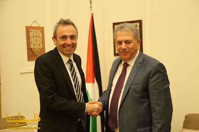 السفير دبور يلتقي سفيرَ بريطانيا في لبنان ولجنة فلسطين في النرويج