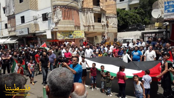 اعتصامٌ فلسطيني ولبناني في إقليم الخروب رفضًا لتصنيف العامل الفلسطيني كأجنبي