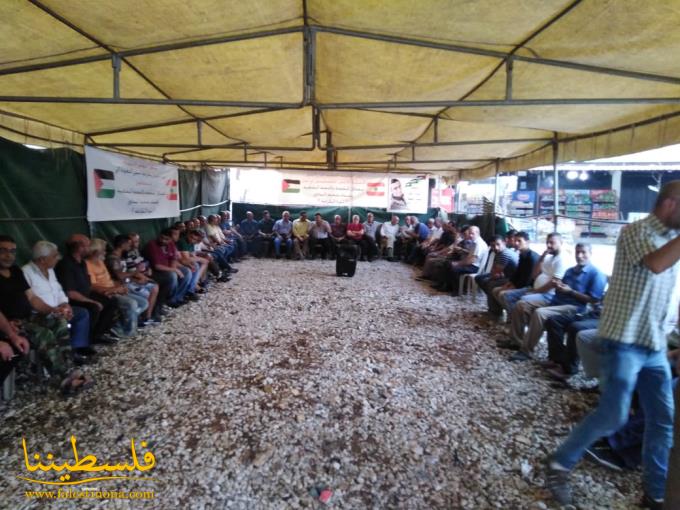 خيمةُ تضامنٍ في البداوي رفضًا لقرارات وزير العمل اللبناني الجائرة بحقِّ العمالة الفلسطينية