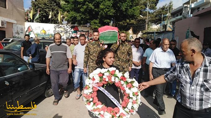 حركة "فتح" تُشيِّع الشهيد المساعد عمر حميد في مخيّم البرج الشمالي