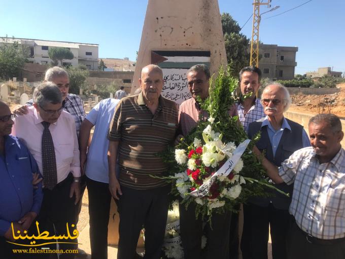 الفصائل الفلسطينية تُكلِّل بالورد النّصب التذكاري للشُّهداء في البقاع