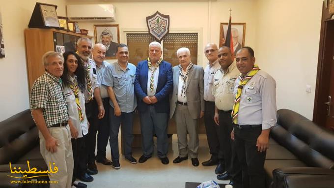 أبو العردات يلتقي اللجنة التحضيرية للمؤتمر الكشفي الفلسطيني الرابع في لبنان