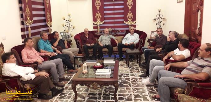 وفدٌ من اللجان الشعبية وحركة "فتح" في محافظة جنين يلتقي رئيس بلدية ببنين د.كفاح الكسّار