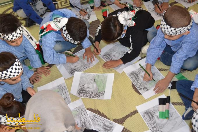 المؤسسات ورياض الأطفال في مخيّم برج البراجنة تُحيي الذكرى الخامسةَ عشرةَ لاستشهاد الرئيس أبو عمّار