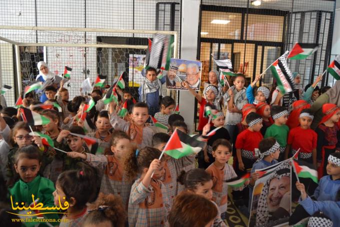 المؤسسات ورياض الأطفال في مخيّم برج البراجنة تُحيي الذكرى الخامسةَ عشرةَ لاستشهاد الرئيس أبو عمّار