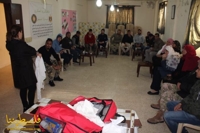 لجنة العمل الاجتماعي تُخرِّج دورةَ إسعافات أولية لكتيبة أبو جهاد الوزير في عين الحلوة