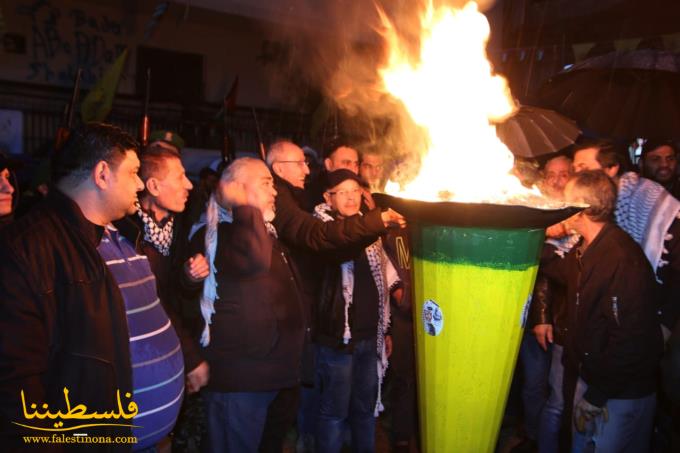 (تحت المقال - 16) - "فتح" توقد شُعلة انطلاقتها الـ55 في مخيَّمات بيروت بمشاركةٍ فلسطينيّةٍ ولبنانيّة