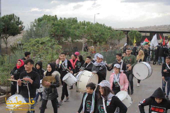 (تحت المقال - 1) - مسيرة أكاليل بمناسبة يوم الشهيد الفلسطيني في إقليم الخروب