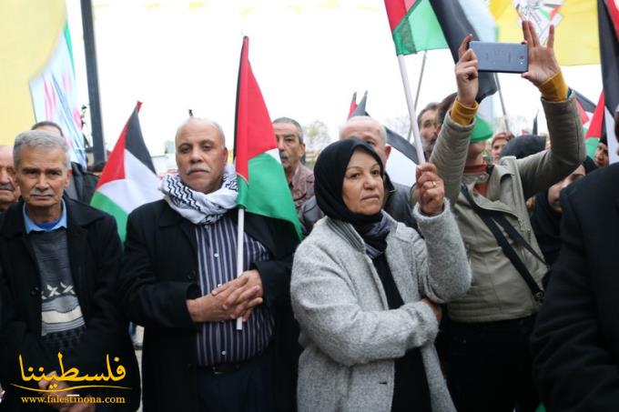 مهرجانٌ جماهيريٌّ حاشدٌ في مخيّم الرشيدية دعمًا لمواقف الرئيس عبّاس ضدَّ "صفقة القرن"