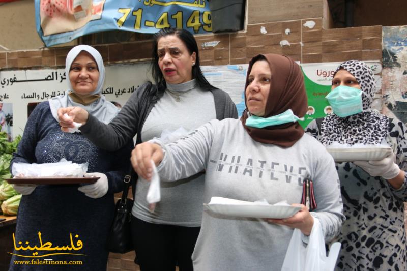 "فتح" توزِّع التمور وتُنفِّذ حملةَ تعقيمٍ في مخيّم شاتيلا بمناسبة حلول شهر رمضان المبارَك