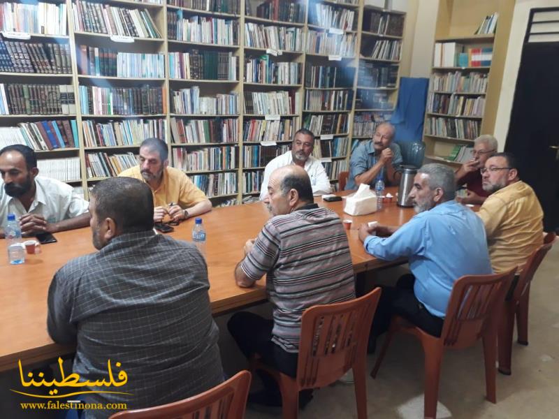 هيئة العمل الفلسطيني المشترك في منطقة صيدا تعقد اجتماعها الشهري