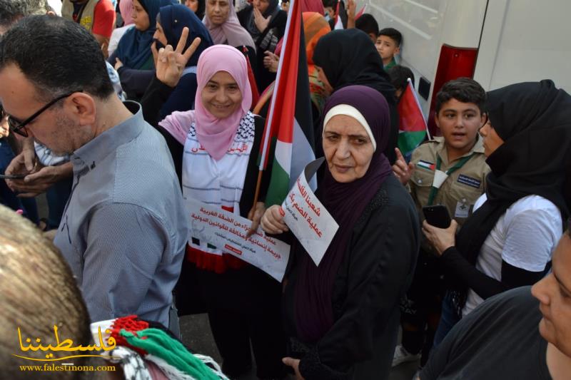 مخيّمات بيروت تعتصم شجبًا لسياسة الضم الإسرائيلية