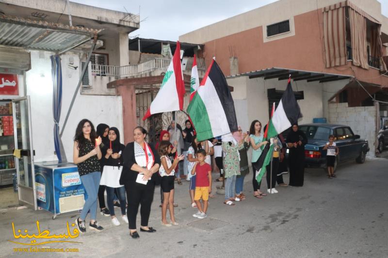 وقفةٌ تضامنيةٌ في مخيمات صور تضامنًا مع لبنان الشقيق