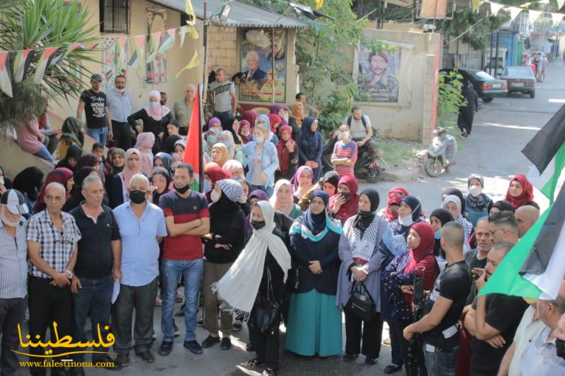 (تحت المقال - 3) - اعتصامٌ جماهيريٌّ في مخيّم عين الحلوة رفضًا واستنكارًا للتطبيع العربي مع الاحتلال الإسرائيلي