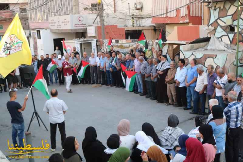 فصائل العمل الوطني الفلسطيني تُنظّم وقفةً غاضبةً في مخيّم الرشيدية نصرةً ودعمًا لصمود أهلنا في القدس
