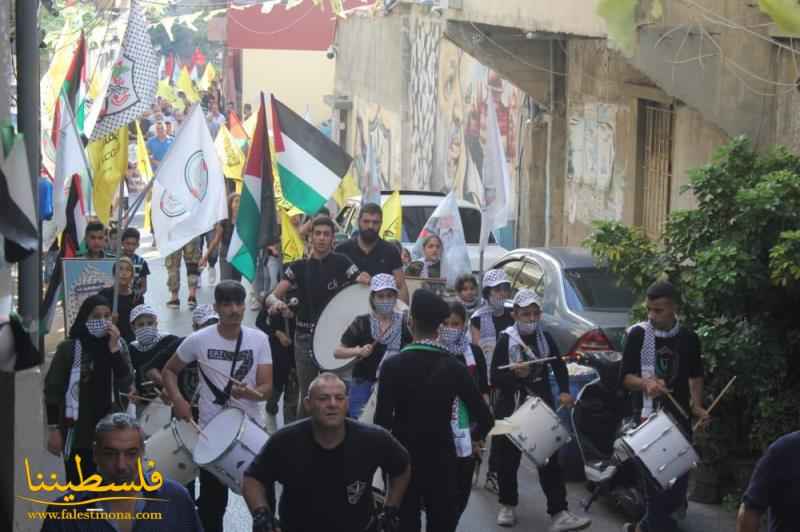 (تحت المقال - 19) - حركة "فتح" - قيادة منطقة صيدا تُنظّم مسيرةً جماهيريةً في مخيّم الميّة وميّة دعمًا وتأييدًا للشرعية الفلسطينية