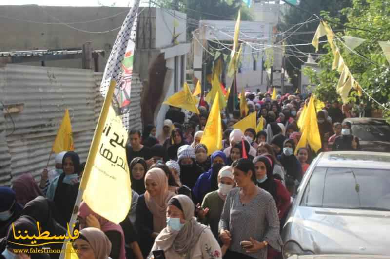 (تحت المقال - 54) - حركة "فتح" - قيادة منطقة صيدا تُنظّم مسيرةً جماهيريةً في مخيّم الميّة وميّة دعمًا وتأييدًا للشرعية الفلسطينية