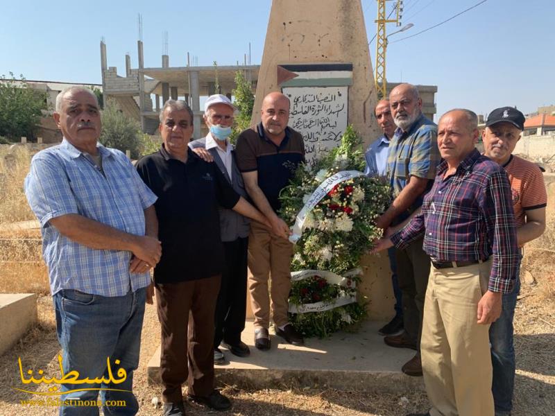 (تحت المقال - 2) - الفصائل الفلسطينية واللِّجان الشّعبية تزور مدافن الشهداء في مخيم الجليل