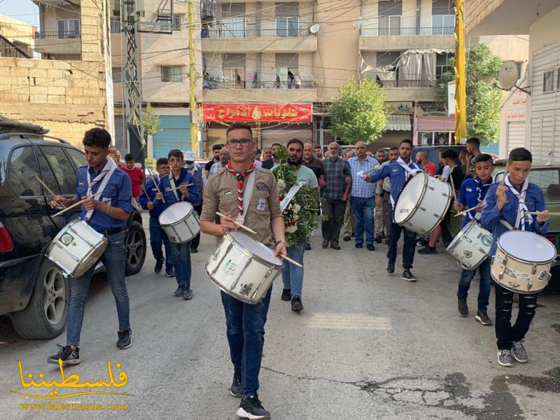 (تحت المقال - 4) - الفصائل الفلسطينية واللِّجان الشّعبية تزور مدافن الشهداء في مخيم الجليل