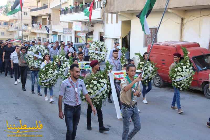 السفير دبور وقيادة حركة "فتح" في لبنان يشيعون الشهيد القائد عصام عقيل في بلدة بدنايل