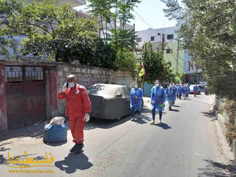 فريق مكافحة "كورونا" التابع لمستشفى  الهمشري يجري فحوصات (PCR) للمخالطين في مخيمات الجنوب