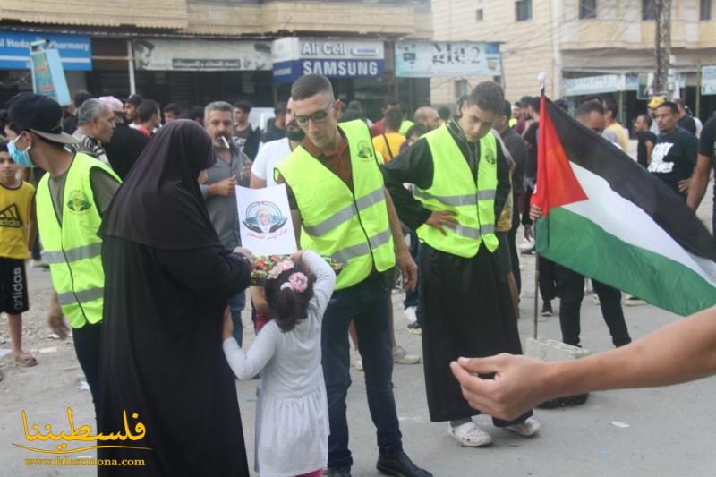 حراك الياسر الفلسطيني يحيي ذكرى المولد النبوي الشريف في مخيّم نهر البارد