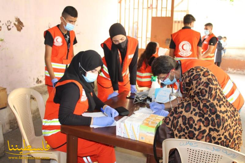 إقبال كبير خلال الجولة الثالثة من الحملة الطبية المجانية لمستشفى الشّهيد محمود الهمشري في عين الحلوة