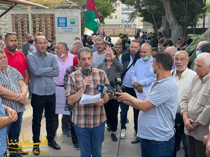 اعتصامٌ حاشدٌ للجان الشعبية والاتحاد العام لطلبة فلسطين في مركز تدريب سبلين للمطالبة بإعادة افتتاح المنامة