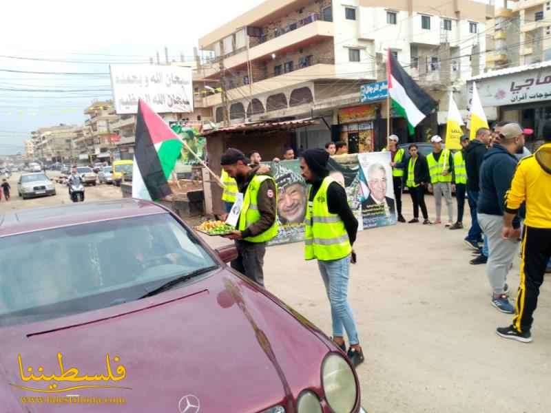 حراك الياسر الفلسطيني يقيم حواجز محبّة في مخيّم نهر البارد ابتهاجًا بتحرير الأسير البطل محمد ربيع خليفة