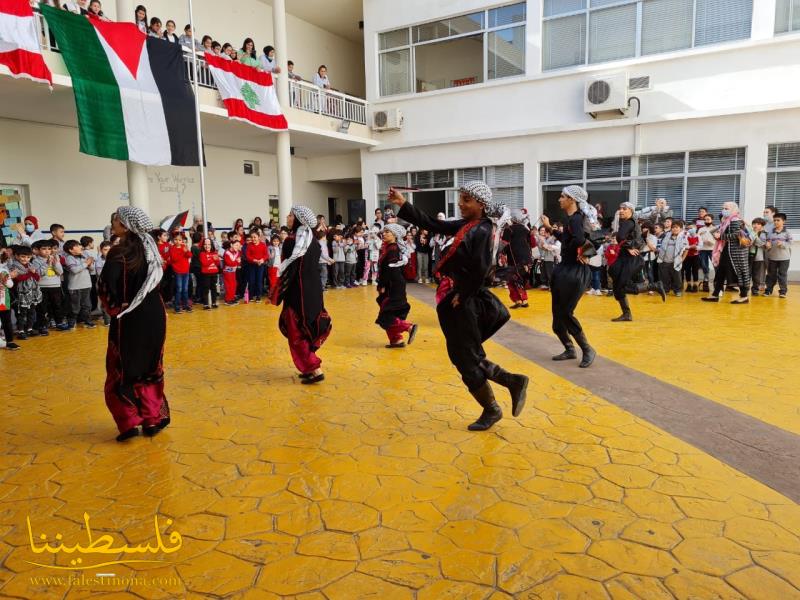 فرقة الكوفية تُحيي يوم التَّضامن مع الشَّعب الفلسطيني في مدرسة دوحة المقاصد في صيدا