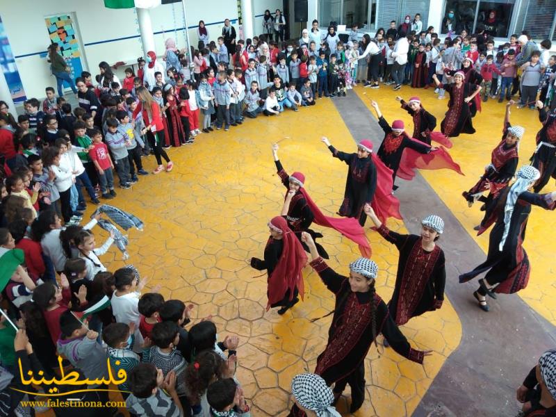 فرقة الكوفية تُحيي يوم التَّضامن مع الشَّعب الفلسطيني في مدرسة دوحة المقاصد في صيدا