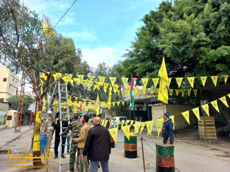 "فتح" - شعبة عين الحلوة تتحضر لإحياء ذكرى انطلاقتها السابعة والخمسون