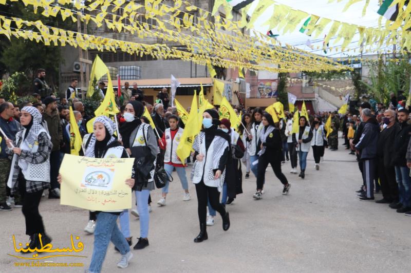 حركة "فتح"- شعبة البص توقد شعلة انطلاقتها السَّابعة  الخمسون في احتفالٍ واستعراضٍ حاشدٍ