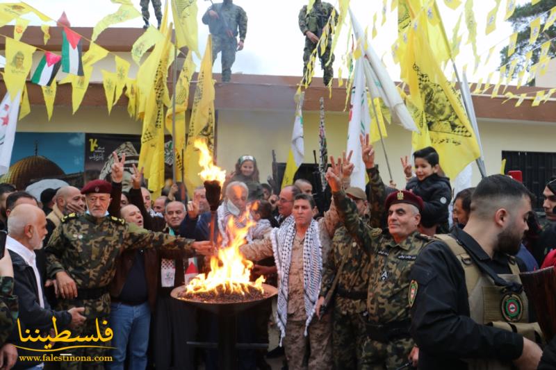 حركة "فتح"- شعبة البص توقد شعلة انطلاقتها السَّابعة  الخمسون في احتفالٍ واستعراضٍ حاشدٍ