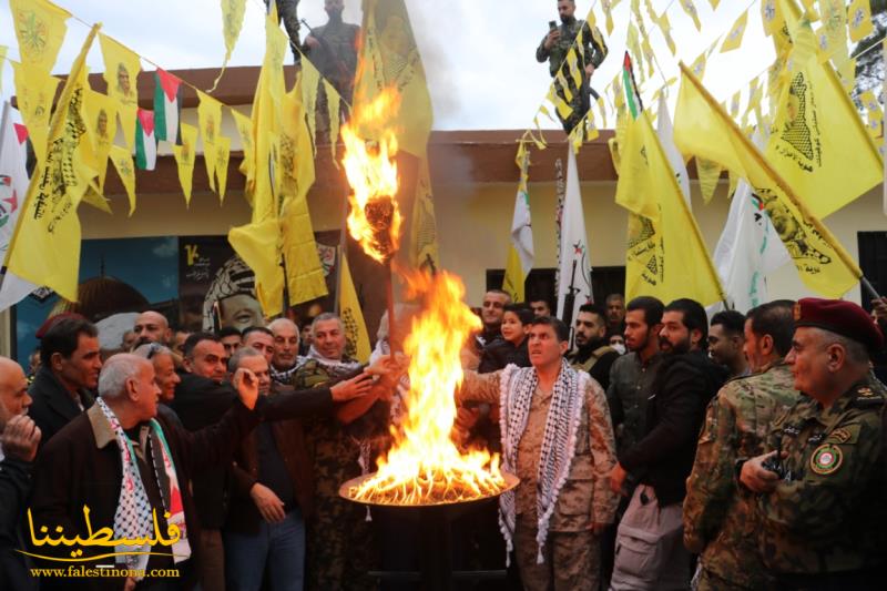 حركة "فتح"- شعبة البص توقد شعلة انطلاقتها السَّابعة  الخمسون في احتفالٍ واستعراضٍ حاشدٍ