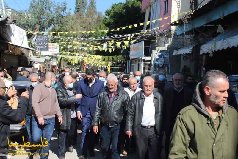 لجنة الحوار اللبناني الفلسطيني تجول في مخيّم عين الحلوة بمؤازرة الأمن الوطني الفلسطيني والقوة المشتركة