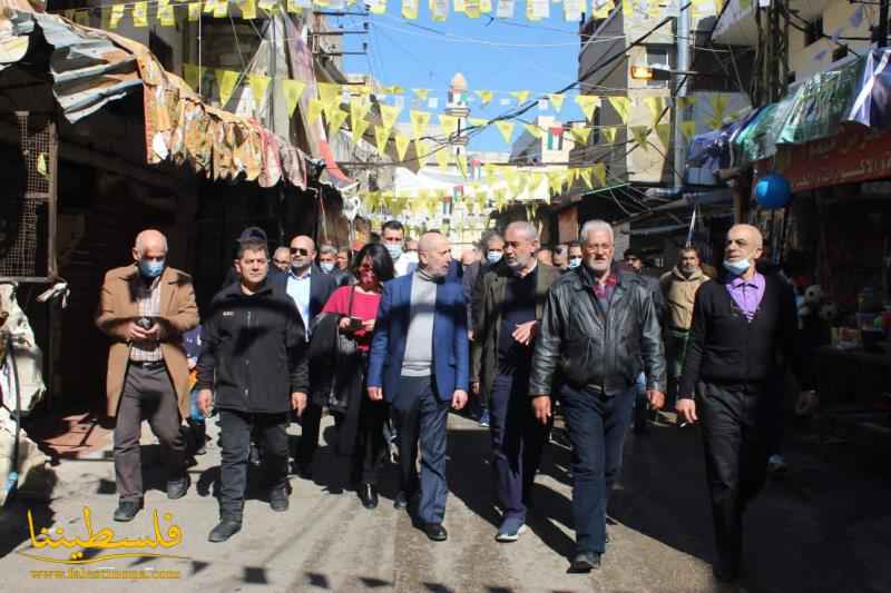 لجنة الحوار اللبناني الفلسطيني تجول في مخيّم عين الحلوة بمؤازرة الأمن الوطني الفلسطيني والقوة المشتركة