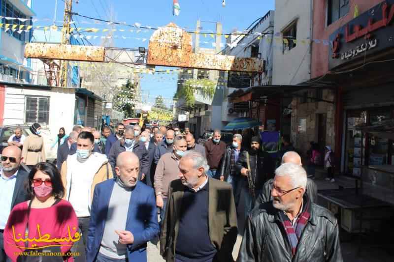 لجنة الحوار اللبناني الفلسطيني تجول في مخيّم عين الحلوة بمؤازرة الأمن الوطني الفلسطيني والقوة المشتركة