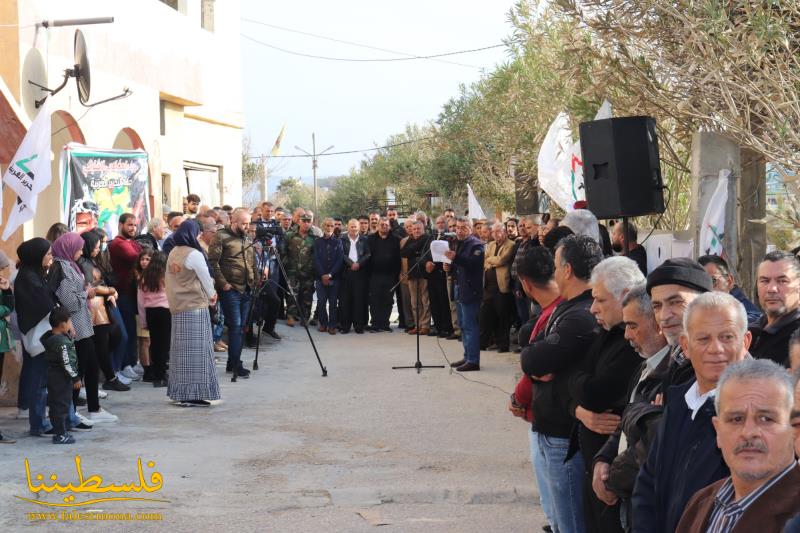 حركة "فتح" تُشارك جبهة التحرير العربيَّة ايقاد شعلة انطلاقتها ال "53" في مخيَّم الرشيديَّة