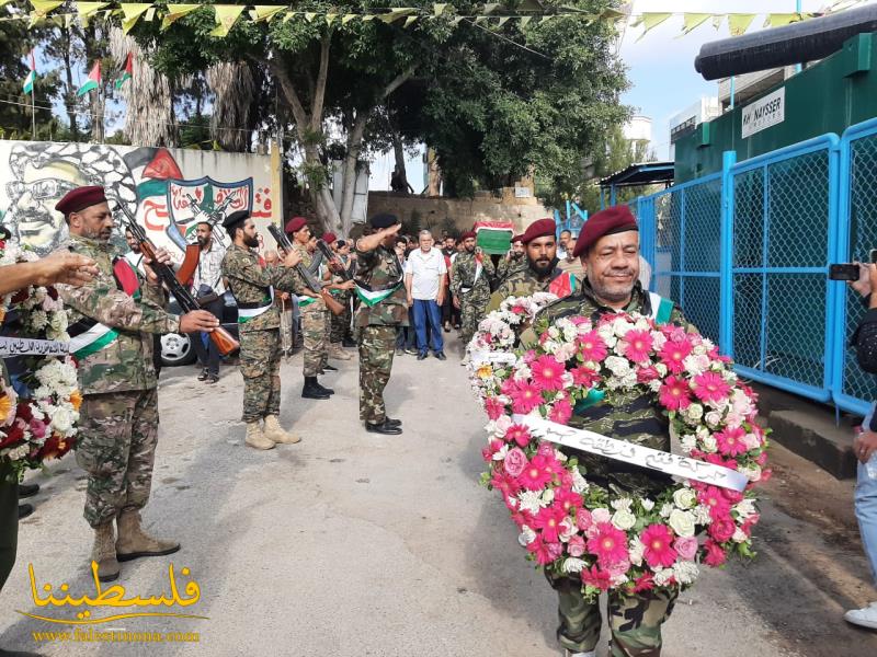 (تحت المقال - 6) - حركة "فتح" تشيِّع الشّهيد الرائد رشدي عبد الرزاق عمر "كاسترو" في مخيَّم البرج الشّمالي