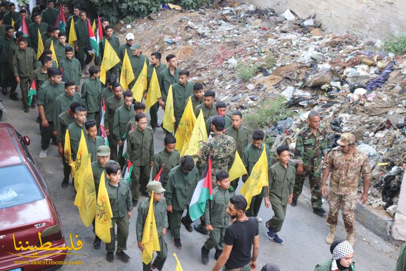 (تحت المقال - 5) - حركة "فتح" ومؤسَّسة الأشبال والفتوة في مخيَّم البرج الشَّمالي تنظِّمان مسيرةً حاشدةً دعمًا لأهلنا في القدس وجنين