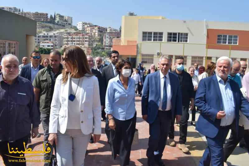 (تحت المقال - 16) - بحضور فلسطيني رسمي.. "الأونروا" تفتتح مدرسة جديدة في صيدا