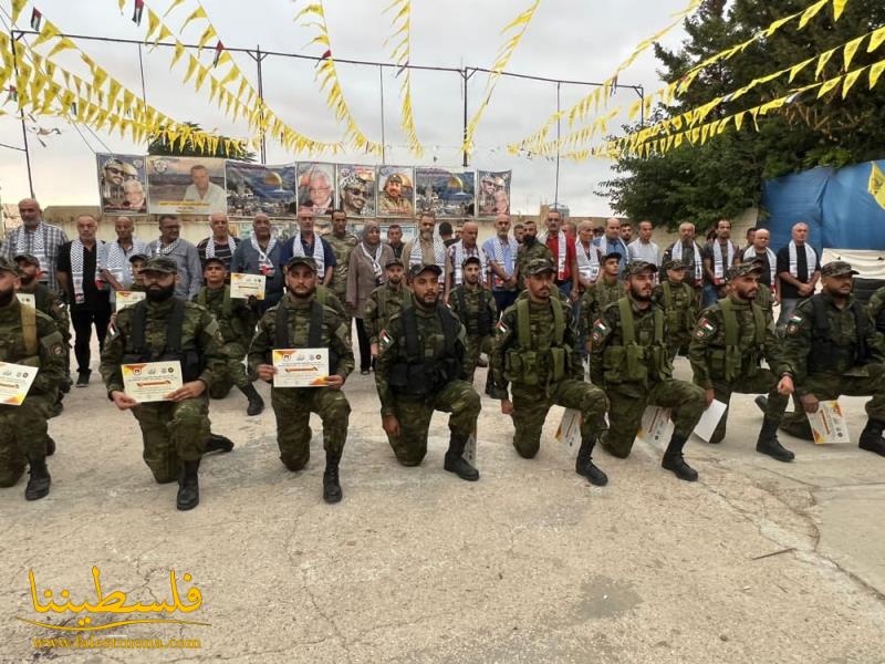 (تحت المقال - 46) - قيادة "فتح" وقوات "الأمن الوطني" في لبنان تخرِّج دورة شهداء مخيَّم الميَّة وميَّة العسكريَّة